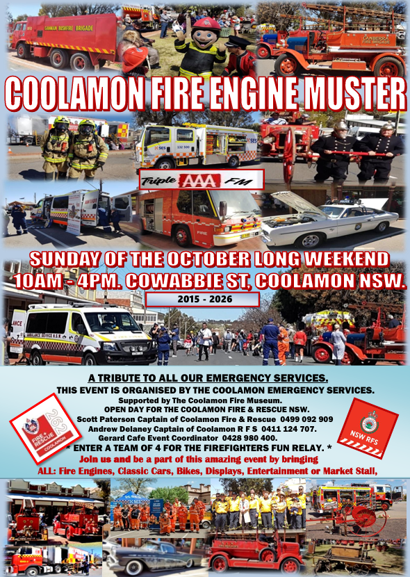 COOLAMON FIRE ENGINE MUSTER 2026