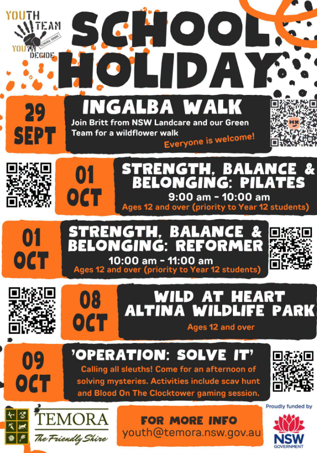 School Holiday Activities in Temora