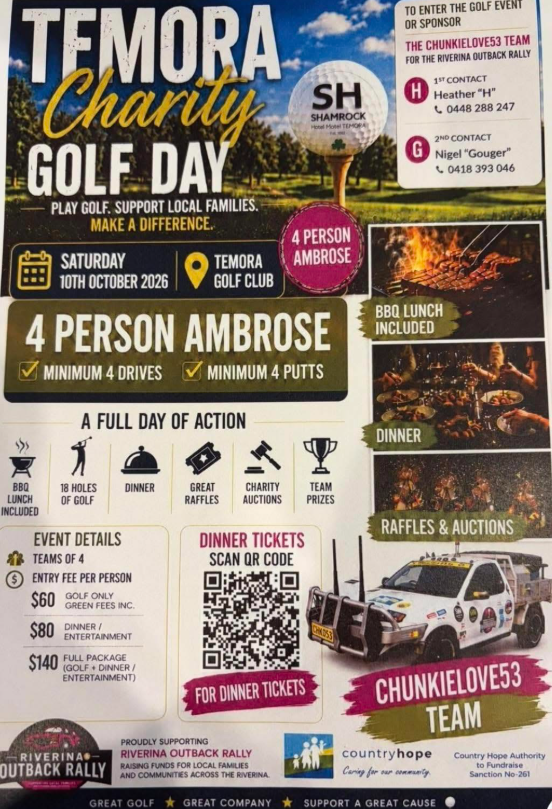 Temora Charity Golf Day