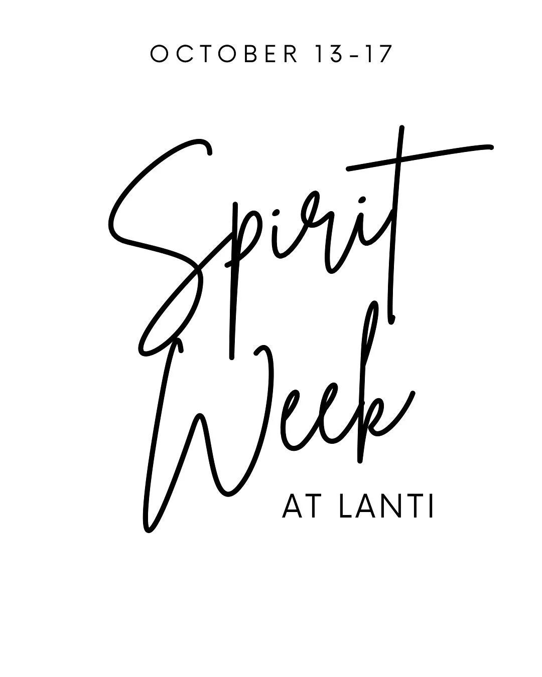 πIt’s Spirit Week!!!π 
Let’s start it off strong today! We can’t wait to see your band tee. πΈ
This week is always so fun and it’s end with our Annual Bonfire on Saturday! π€© Don’t forget to RSVP with the link in our