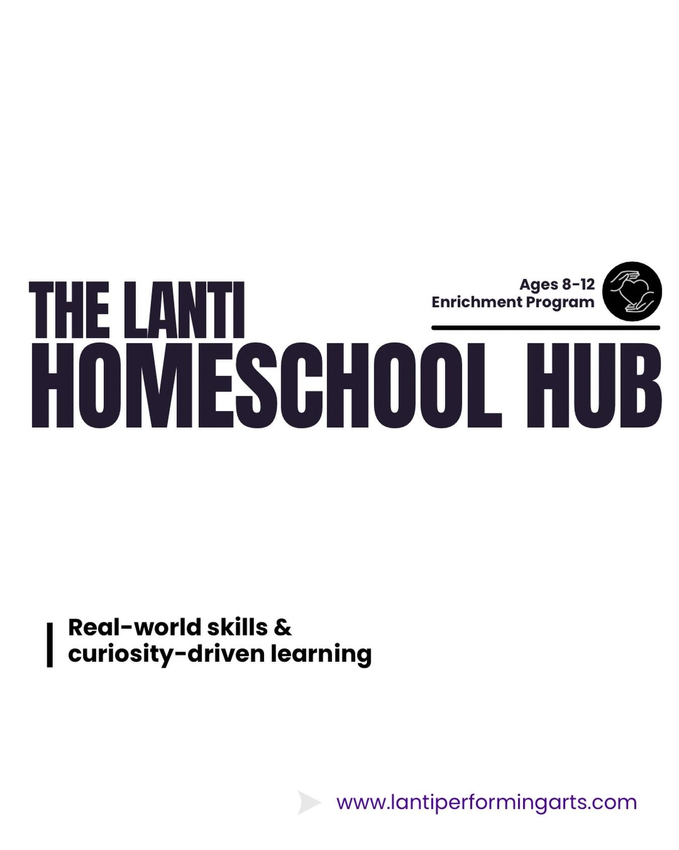Next session starts in a week! If you&rsquo;re looking to spice up your homeschool curriculum with real-world skills, creative outlets, and curiosity-driven topics, the Homeschool Hub is for you! Link in our bio to register now! 

#Lanti #homeschool 
