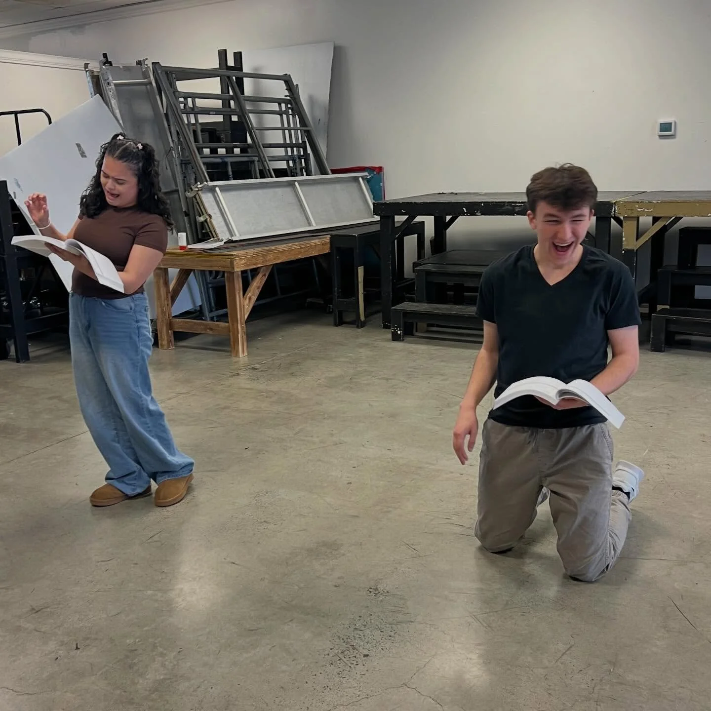 Sunday rehearsal 🤩😂💚 

#lantii #shrek #shrekmusical #musicaltheatre #rehearsal