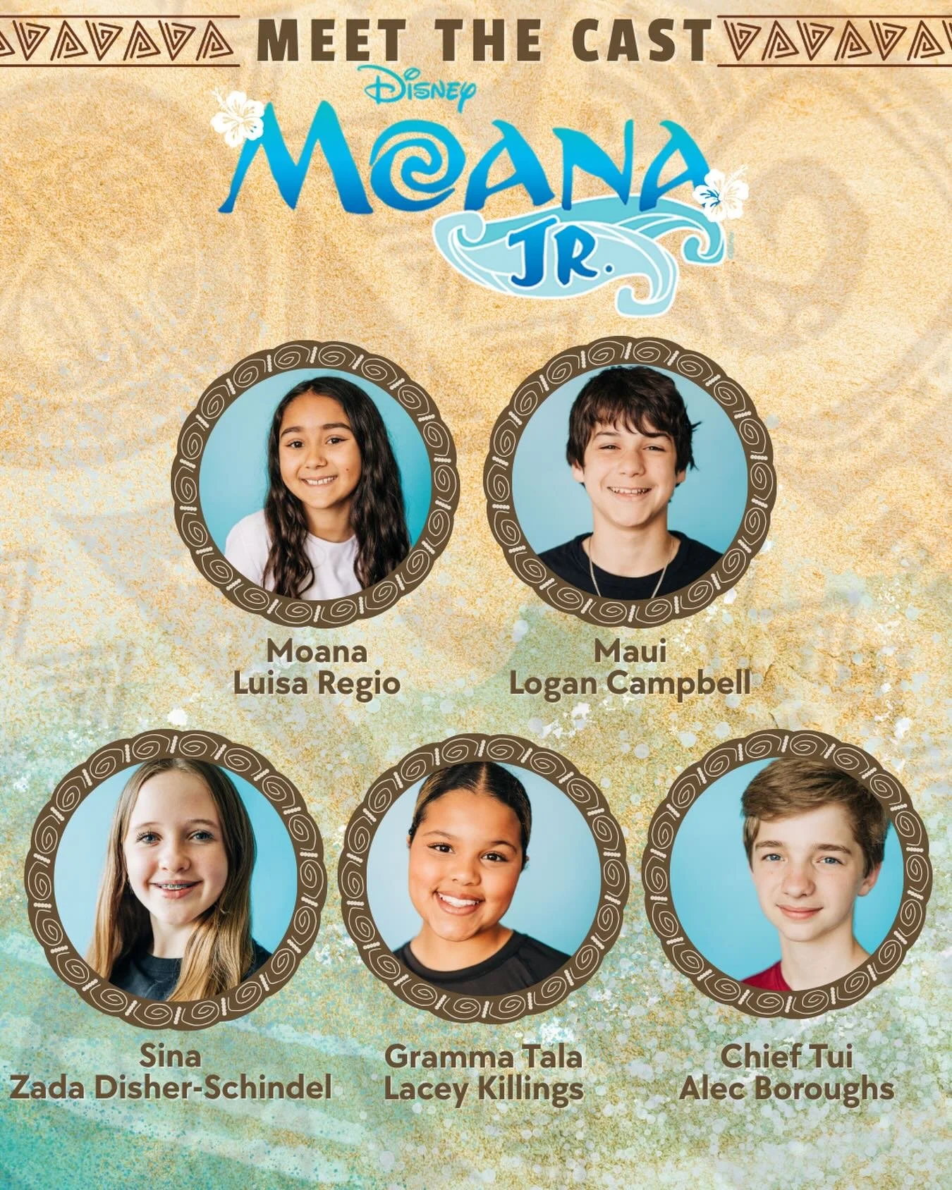 Meet the Cast of Moana Jr.! 

Luisa is a Wesley Chapel 5th grader who has been performing with us since Annie Jr.! In her free time you can find her running with Girls on the Run and playing softball. She has really enjoyed all the new friends she&rs