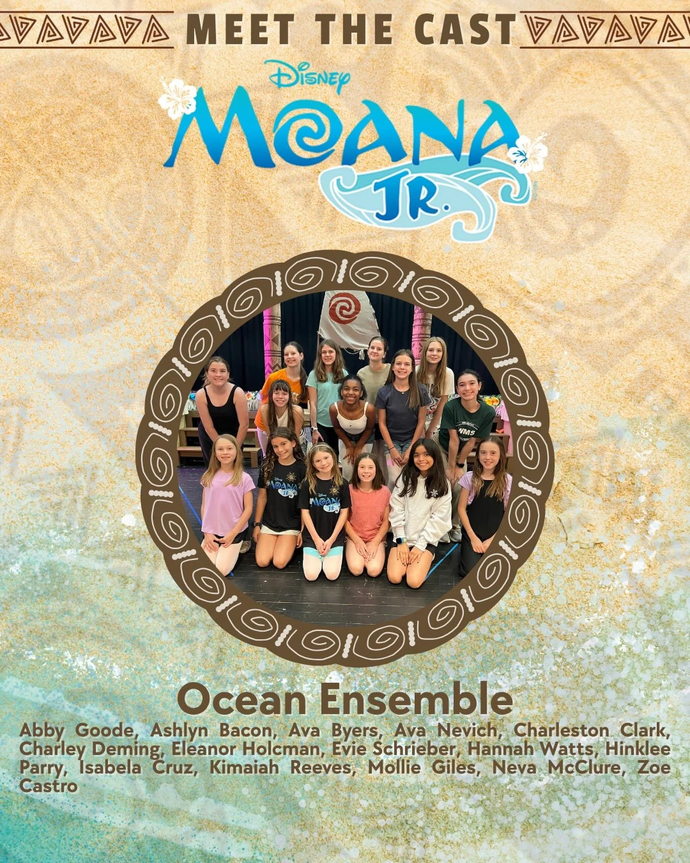 Meet the Cast of Moana Jr.! 

The Ocean Ensemble brings water to life! They&rsquo;re dancing, singing, and flowing all over the stage. It&rsquo;s been so impressive to see them work together, learn a ton, and accomplish something so beautiful! 

Come