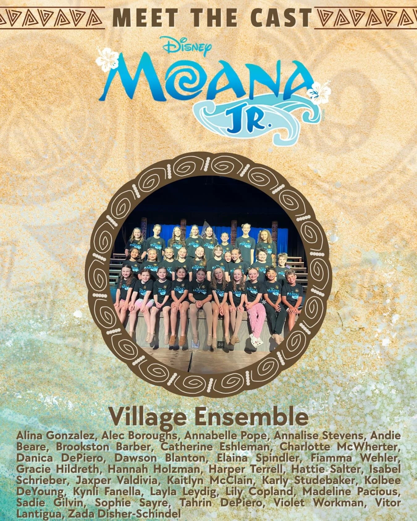 Meet the Cast of Moana Jr.! 

The Village Ensemble is crushing it as villagers, monsters, sparkly things, and so much more! They are handling their life, shining bright, and performing their hearts out and we couldn&rsquo;t be more proud! 

Come see 
