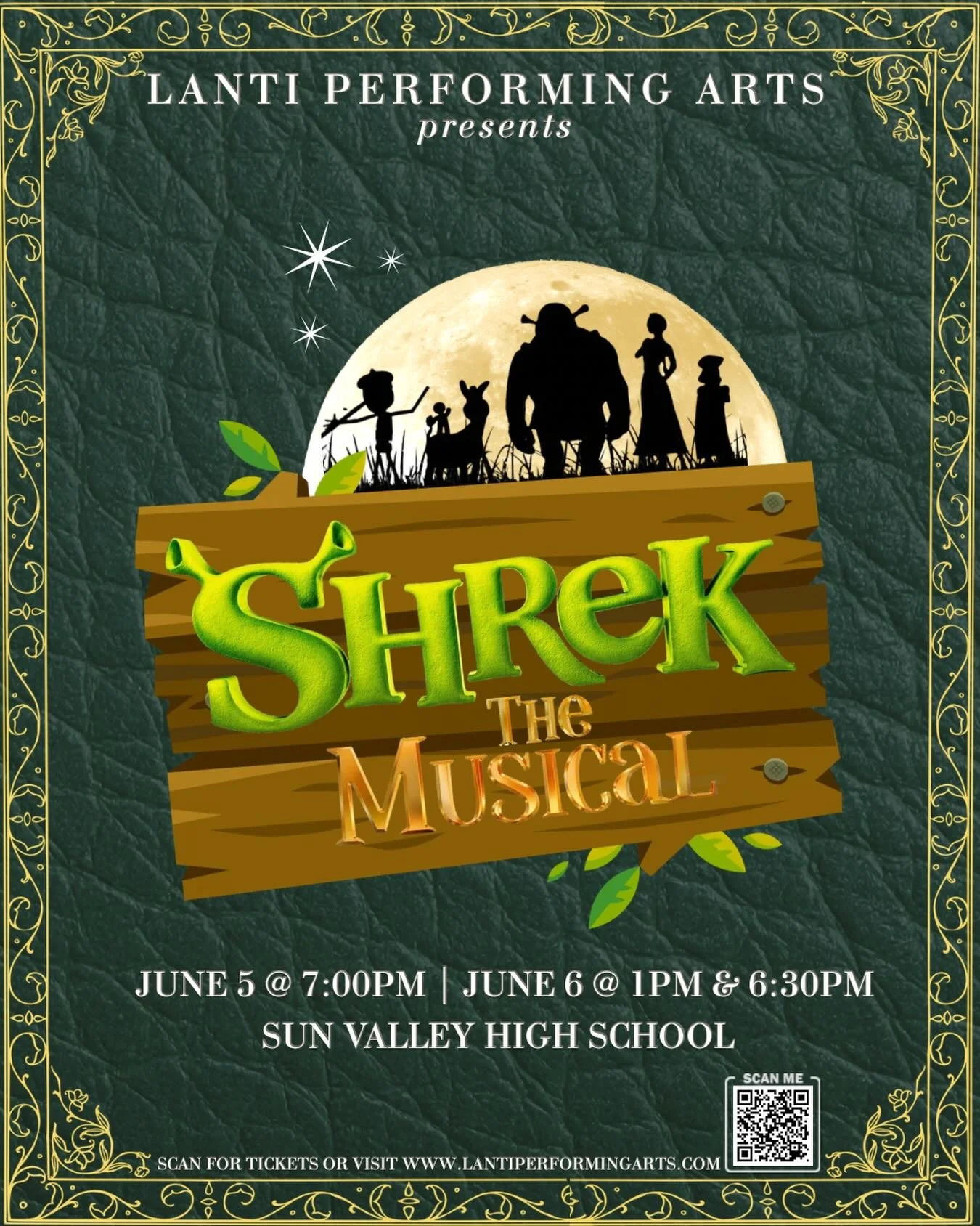 Shrek the Musical performs in less than 2 weeks! Ring in the summer with everyone&rsquo;s favorite ogre, his noble steed, and all their fairytale friends! Tix with the link in our bio - don&rsquo;t miss out! 

#Lanti #shrek #shrekmusical #musicalthea
