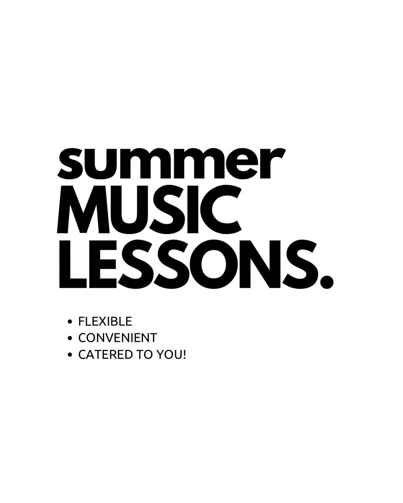 Summer lessons are upon us! Flexible &amp; convenient &amp; catered to you! Sign up today! 

#Lanti #musiclessons #summer #summermusic