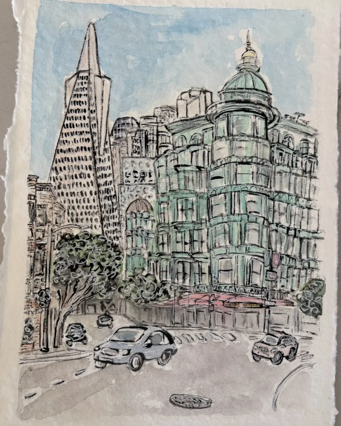 Copolla bldg (Watercolor 9x12")
