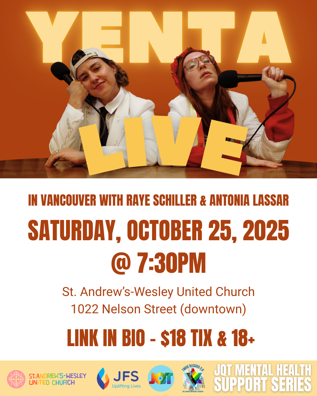 Yenta Live in Vancouver