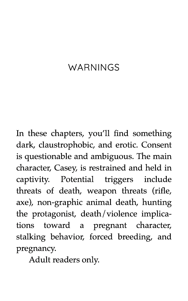 His Winter Baby by Katrina Yang trigger warning