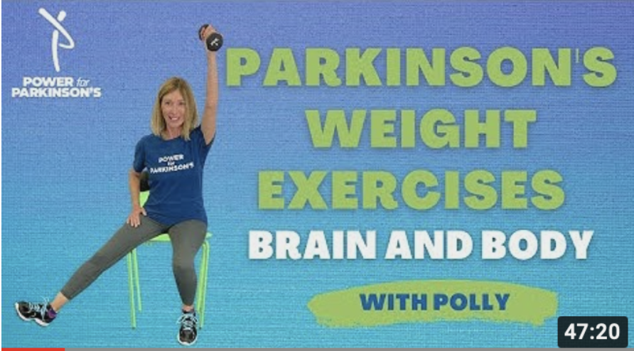 Challenging Parkinson's Weight and Leg Workout: Brain &amp; Body with Polly Caprio