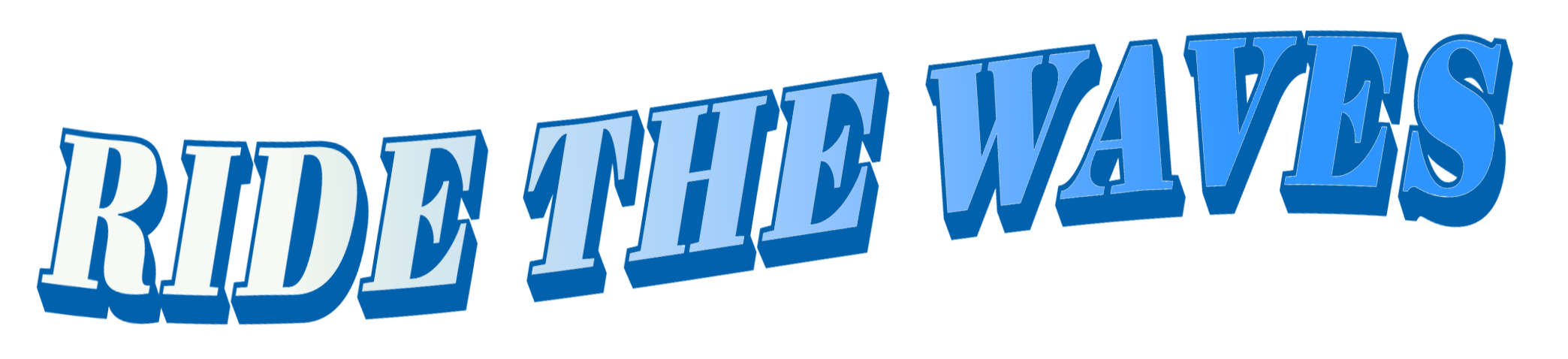 Ride the Waves (fun wavy logo)