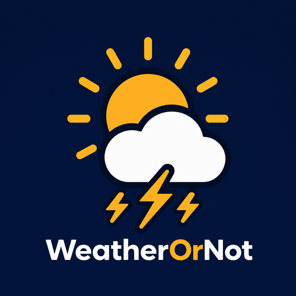 For the WeatherOrNot app icon at the top of the page:   WeatherOrNot app icon - weather and golden hour forecast app for Singapore