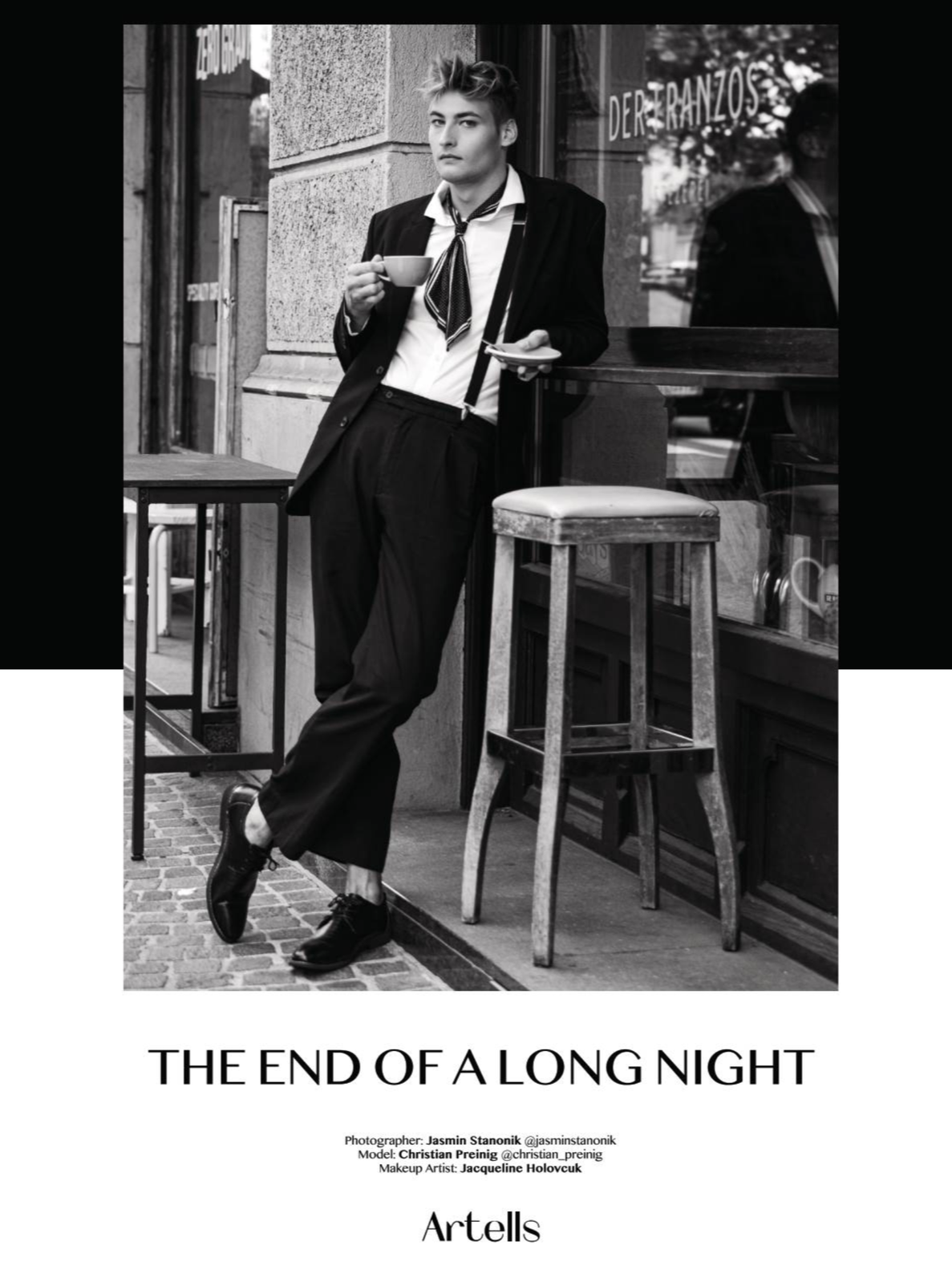 Model Christian Preinig in der März Ausgabe des ARTELLS Men-Magazin März 2026