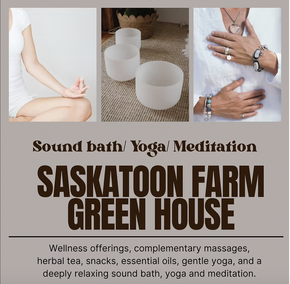 Evening of Ease: Yoga, Sound & Meditation at the Saskatoon Berry Farm