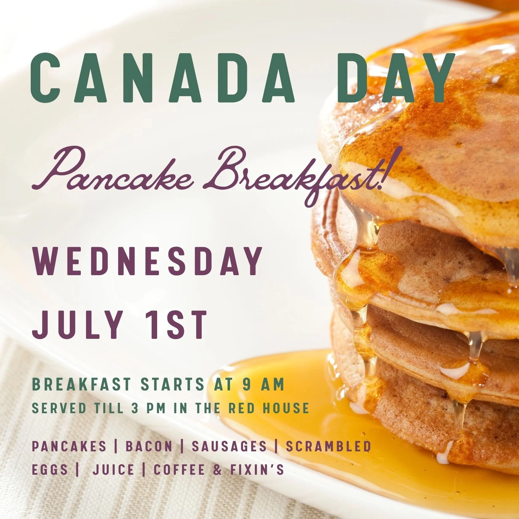 Canada Day Pancake Breakfast