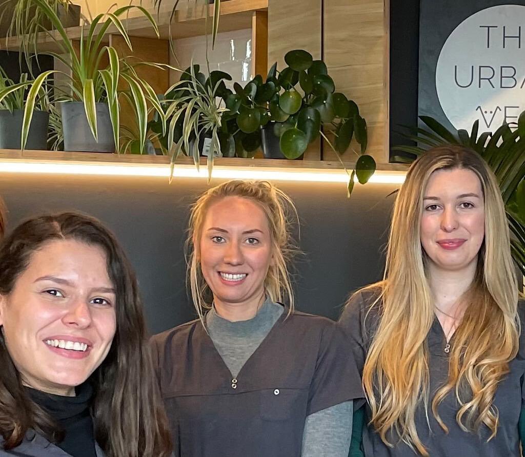 This month is Vet Nurse Appreciation month! 🥳
Our vet nurses shown here are Steph, Hannah and Ciara. 
Steph is training to be a nurse and has a three year degree ahead of her but is already showing incredible promise and will make a truly fantastic 