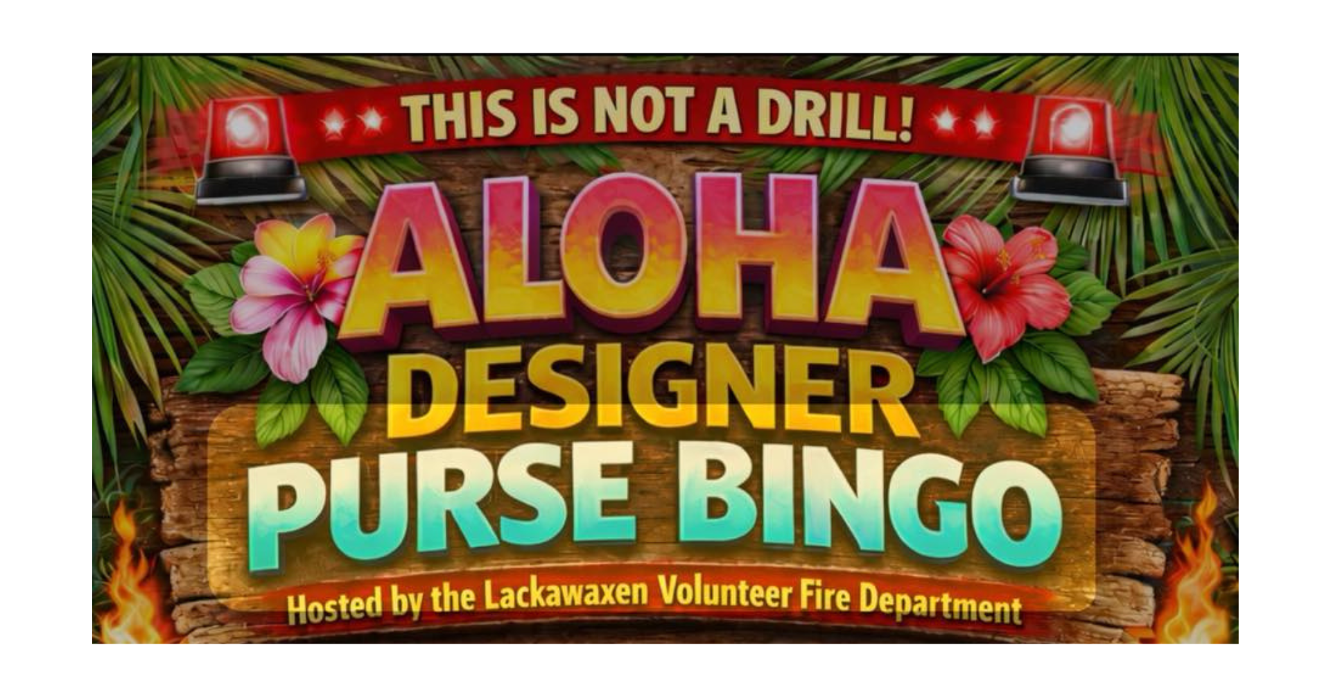 Lackawaxen Fire Department Aloha Designer Purse Bingo
