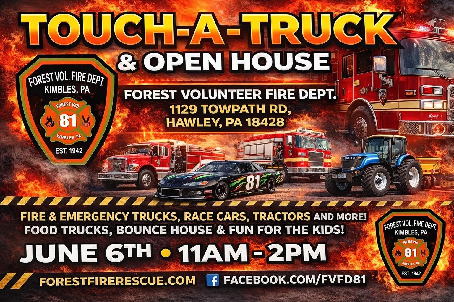 Forest Fire Department Touch a Truck Event