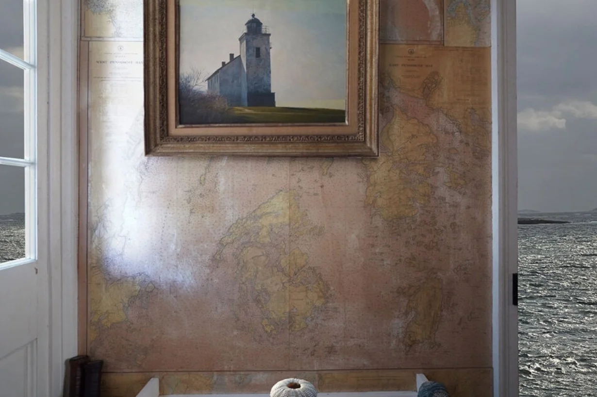 Jeffery Becton, Home At Sea, 1/12, 2025, Photomontage on Aluminum, 22 × 33 inches, $4,200