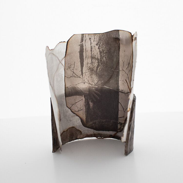  Karen Olson, Tree Hugger, 2021, Sculptural photograph, 5x4 inches 