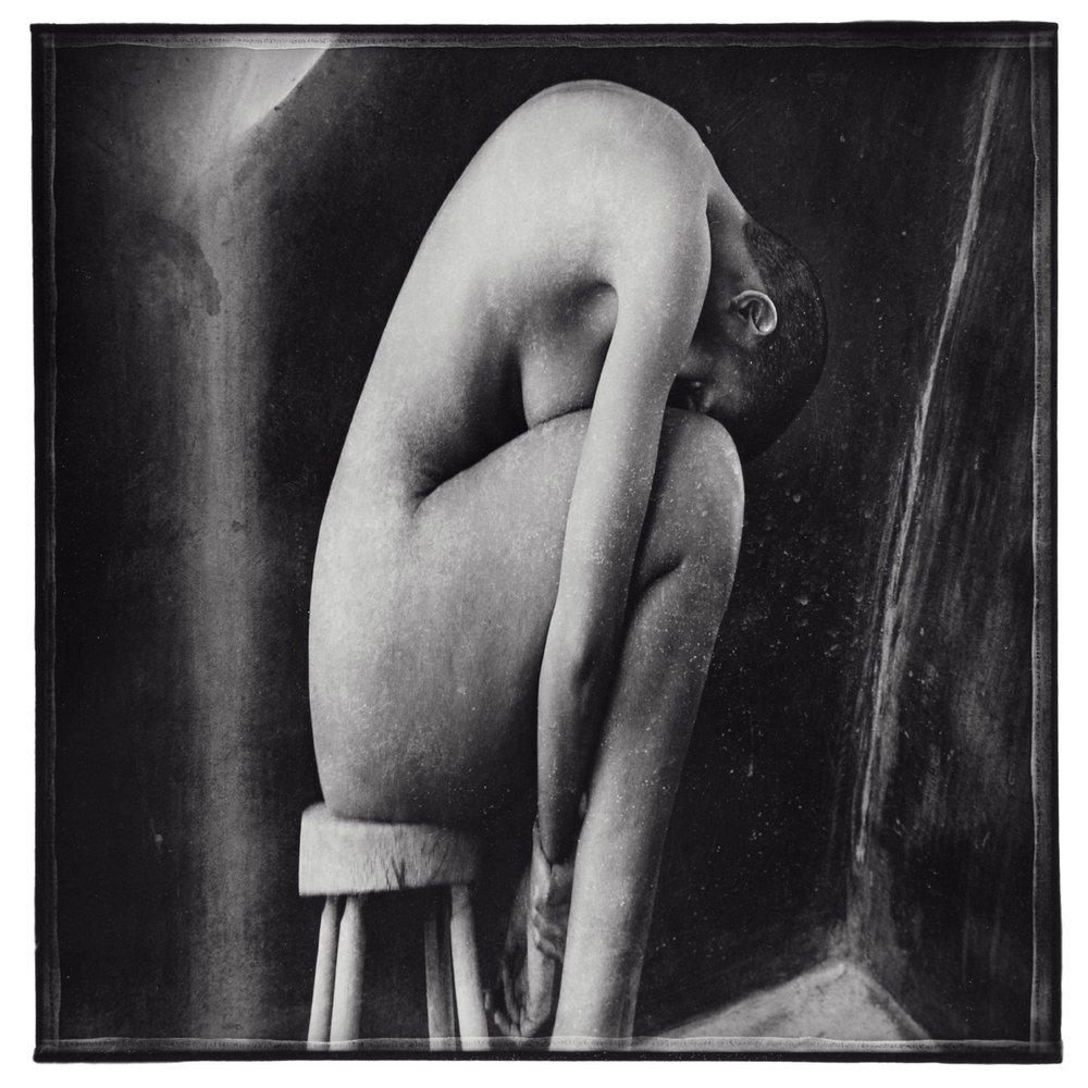  Candace DiCarlo,  Melancholia: After the Tears Wash the Soul they Baptize the Mind , 1996, Vintage selenium toned silver print, 10 x 10 inches 