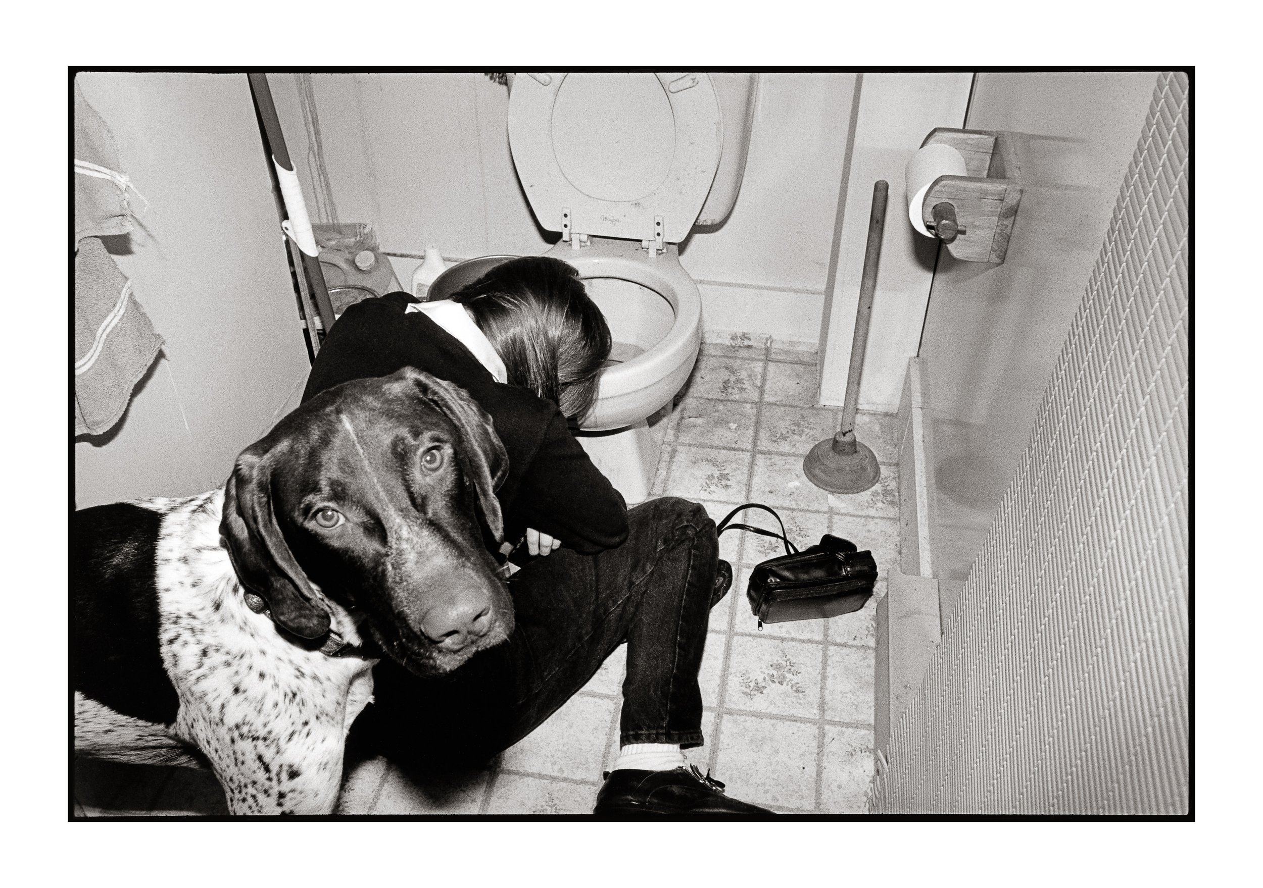Melonie Bennett, Boomer and Drunk Girl, Party at Mike’s Apartment, 1/5, 1996, Inkjet Print, 26 x 40 inches, $2,200