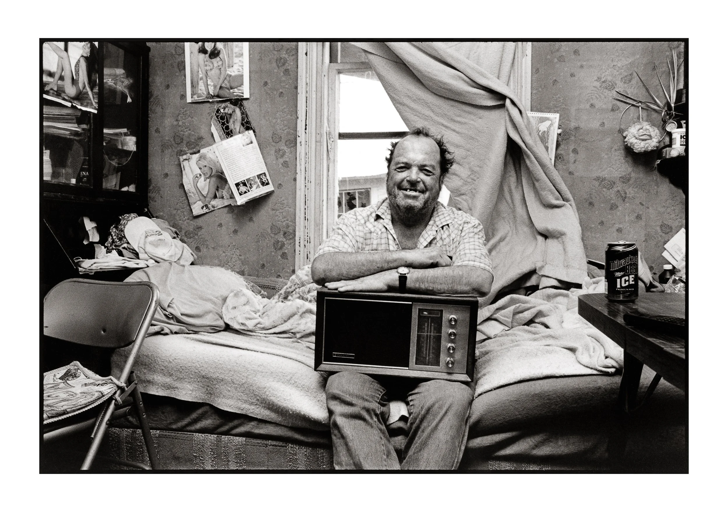 Melonie Bennett, Uncle Roger Reunited With His Panasonic Radio, Buckfield, Maine, 1/10, 1999, Inkjet Print, 24 x 33 inches, $1,750