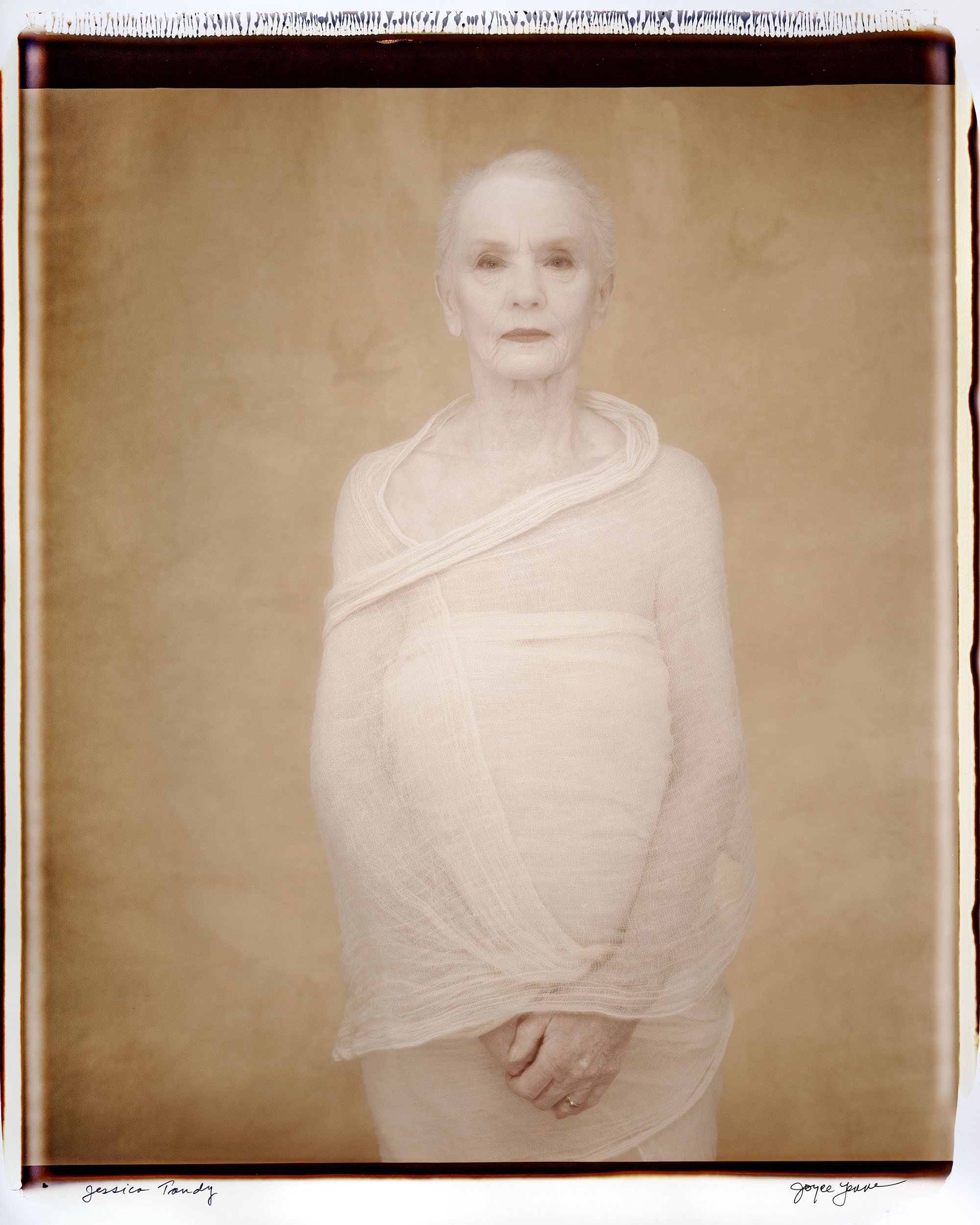 Joyce Tenneson, Portrait of Jessica Tandy, 1/1, Circa 1990’s, Polaroid large print, 29.5  x 22 inches, $8,000