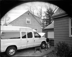 Eugene Cole, Self Portrait, Under Van