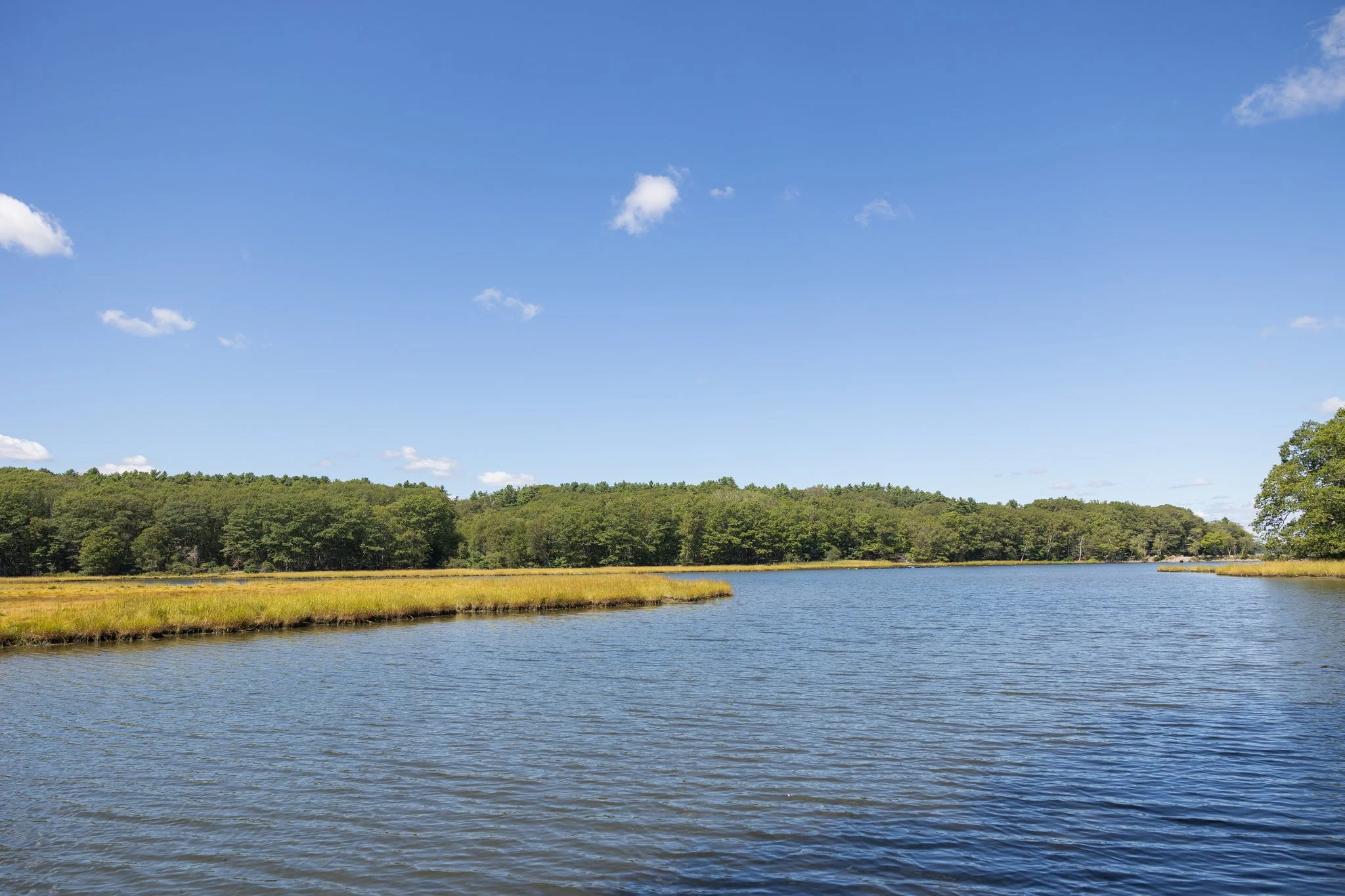 View of the tidal river from Maine wedding venue Squire Tarbox Inn