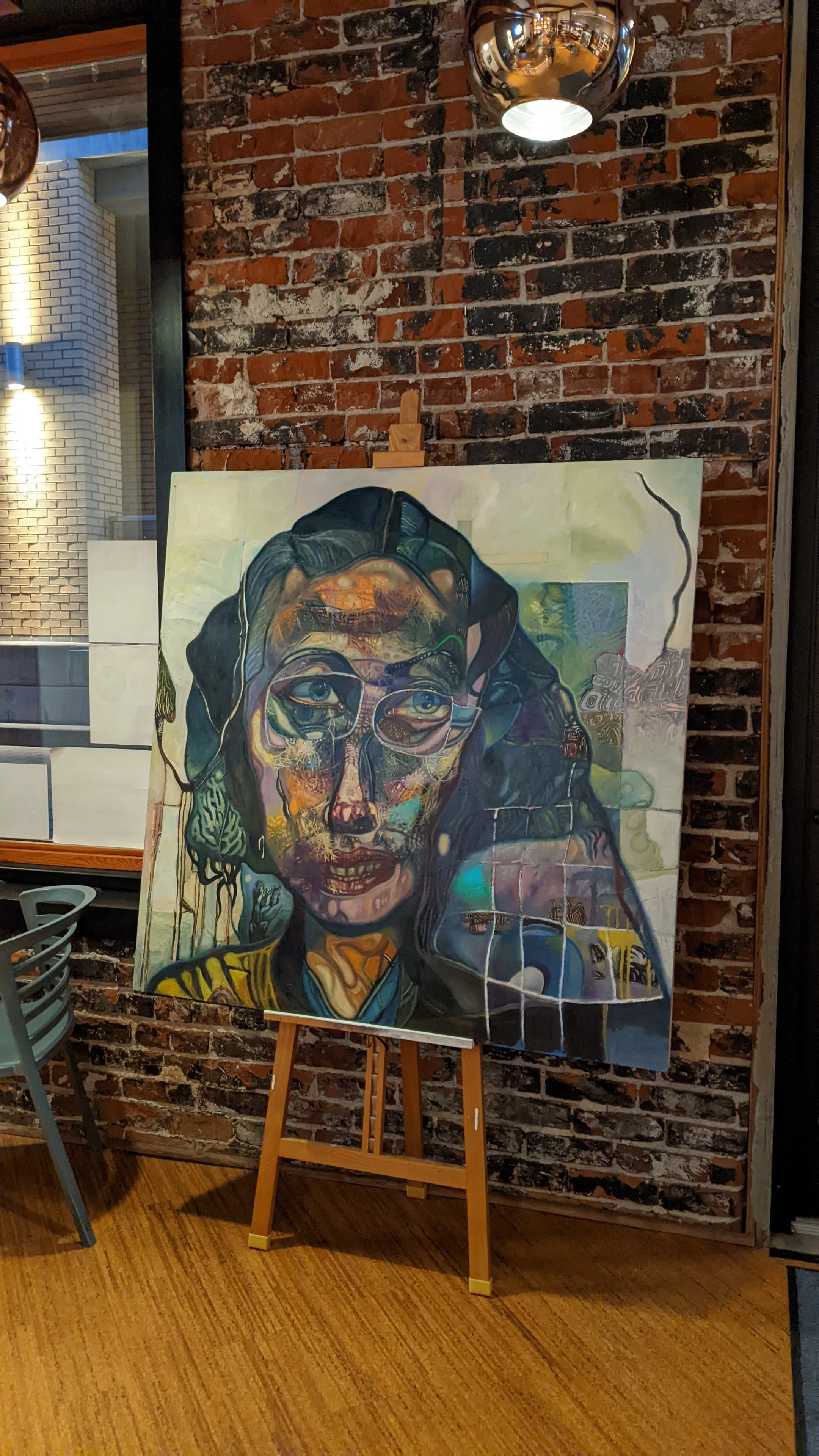 "A Tribute to Cindy Sherman" - Oil on Panel - 48" x 48" – c.2022