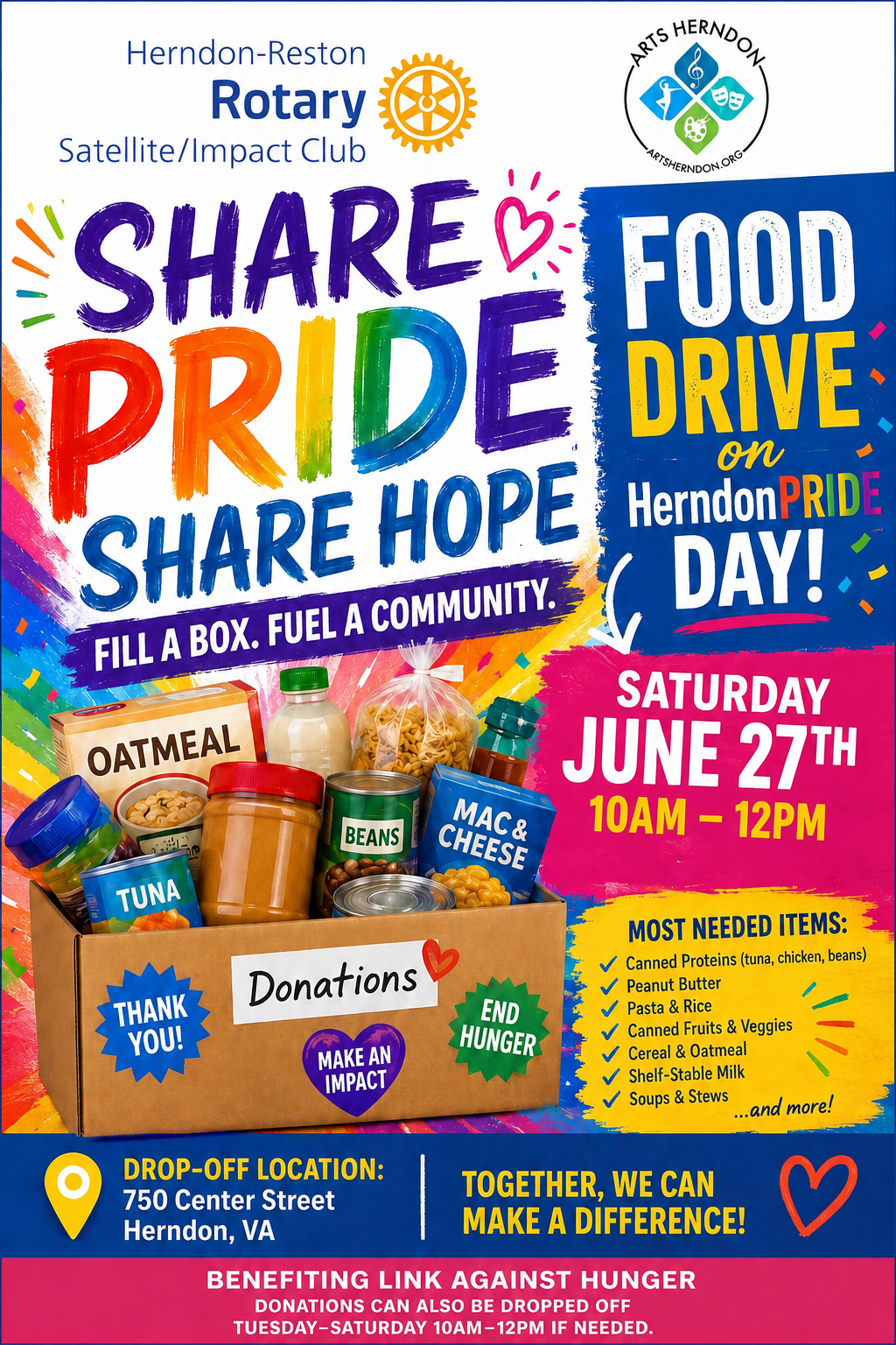 Share Pride, Share Hope: Pride Day Food Drive