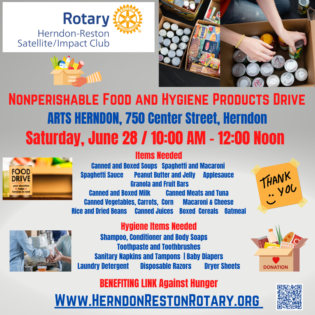 Herndon Reston Rotary Food Drive