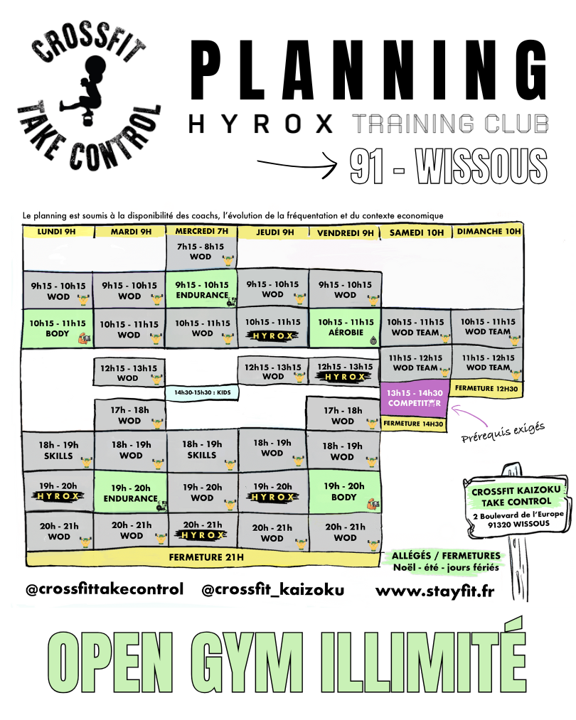 Planning-Hyrox-CrossFit-Wissous
