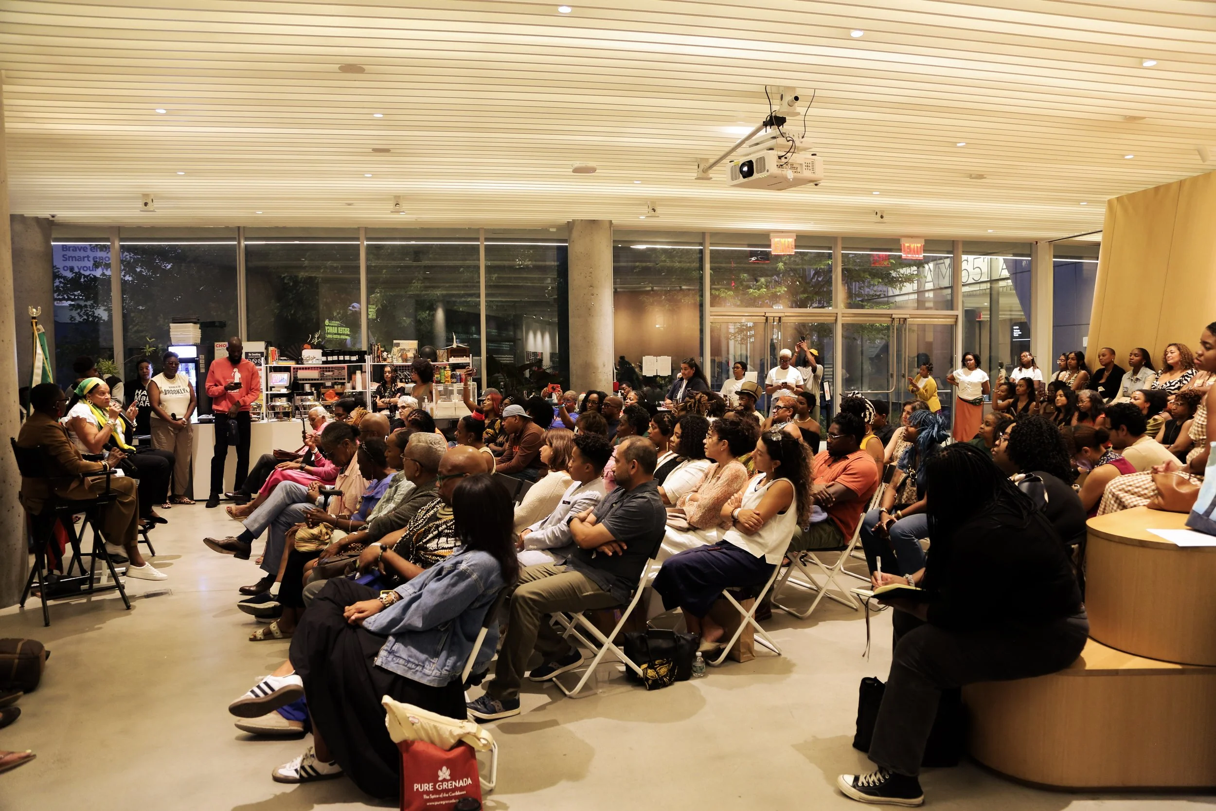 Audience at the Museum of Contemporary African Diasporan Arts (MoCADA) 