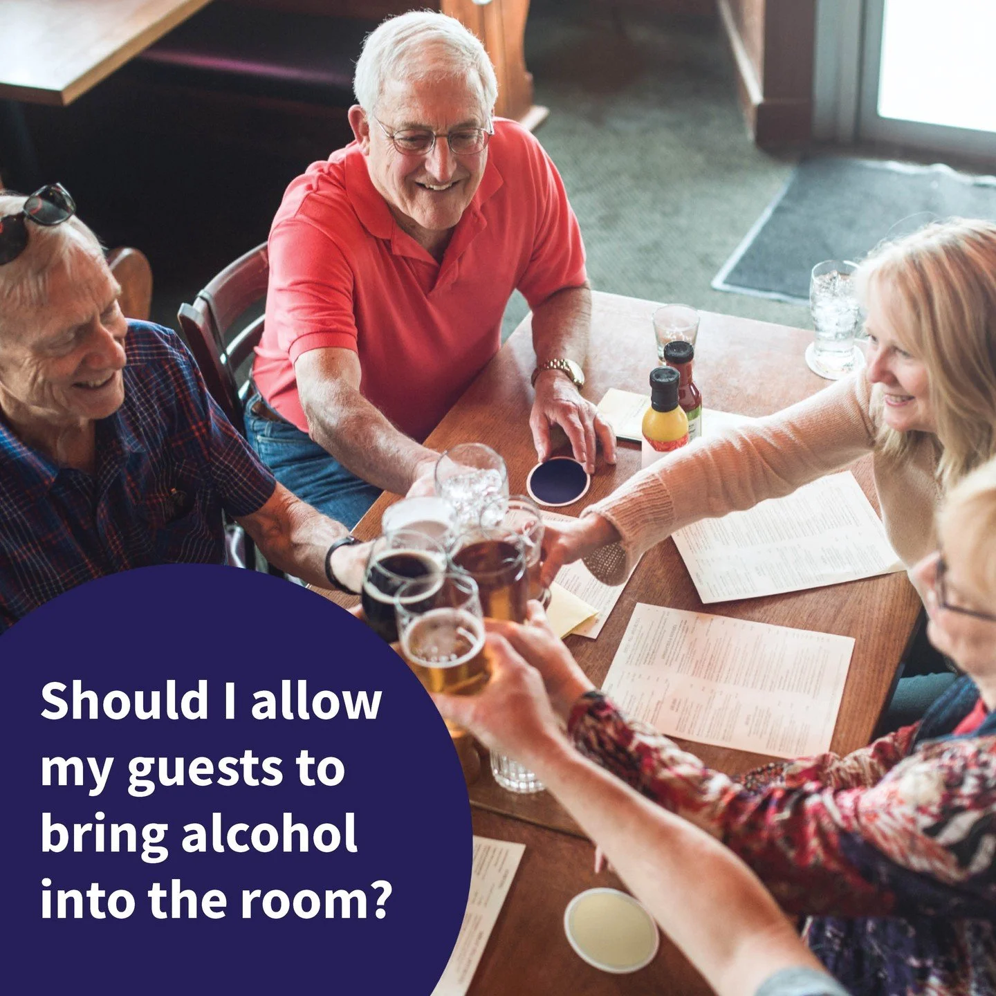 Whenever I’m asked about alcohol at seminars, I think back to a New York event where an advisor allowed it. During the presentation, guests kept getting up for refills and restroom breaks, walking right in front of the presenter and distracting