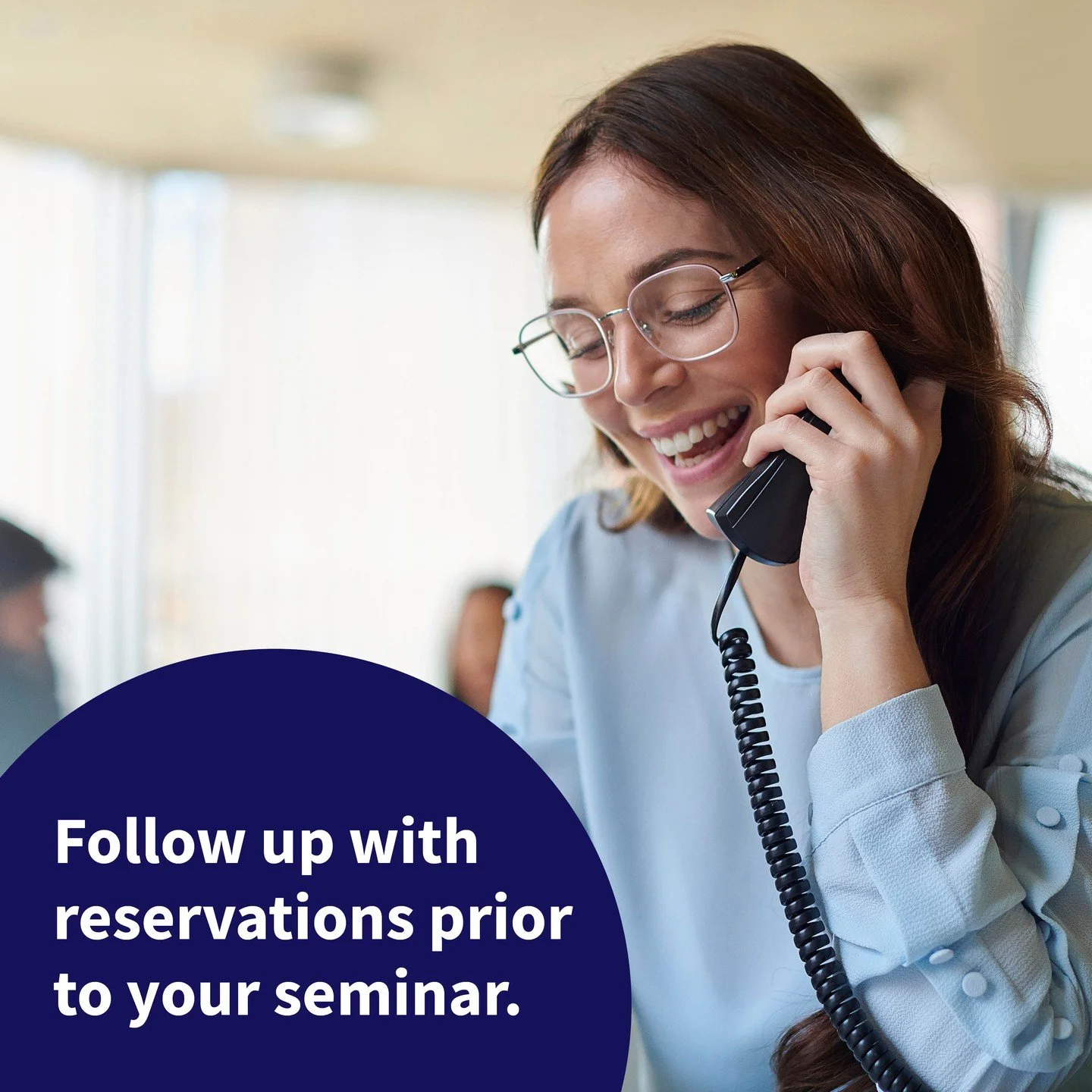 𝗦𝗲𝗺𝗶𝗻𝗮𝗿 𝗧𝗶𝗽

Reach out to confirm your reservations prior to the event with a friendly phone call, email, or letter. This not only helps boost attendance but also allows your guests to feel a connection with you before they even arrive.

#s