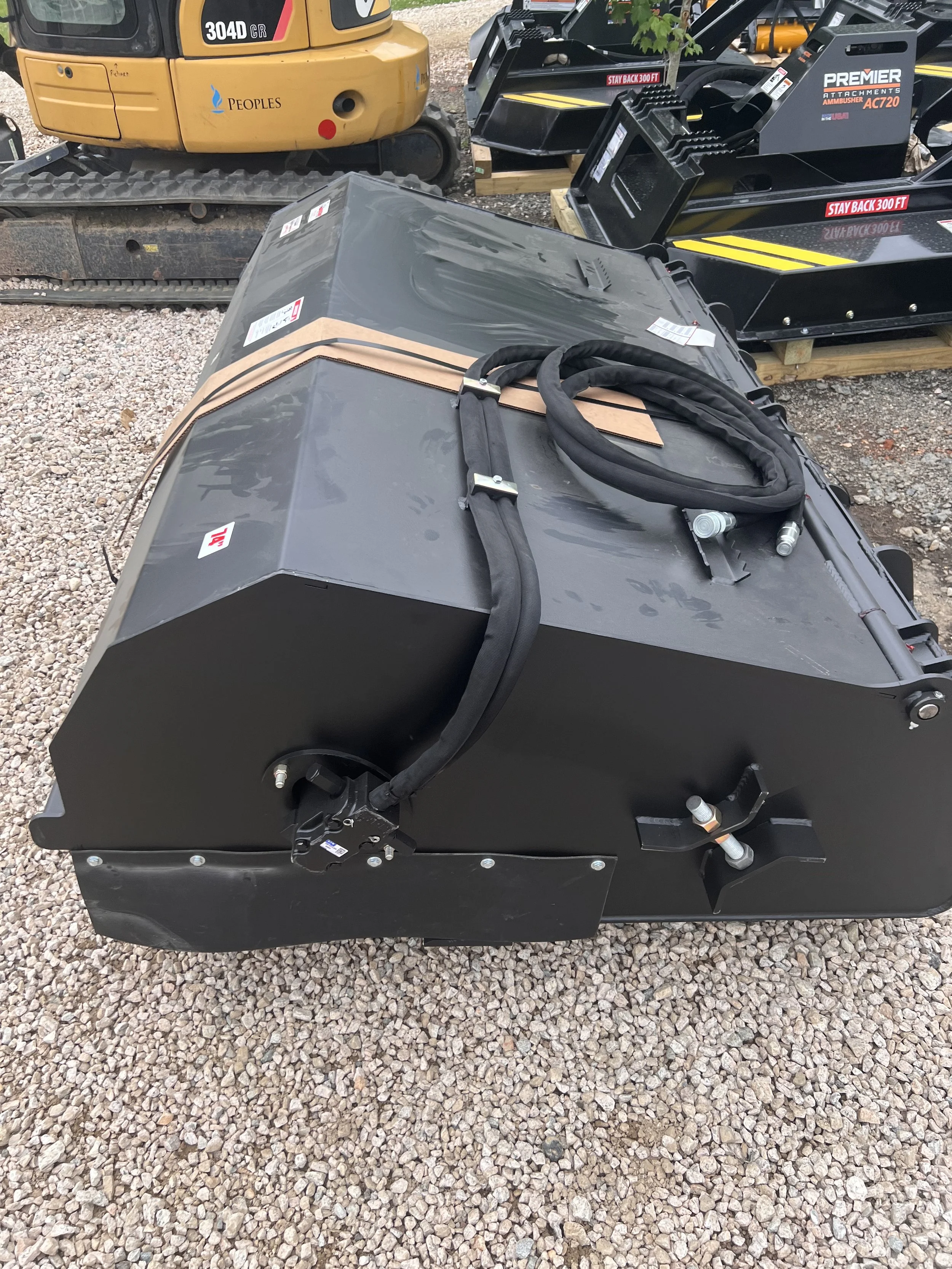 Jenkins Pick Up Broom Skidsteer, for sale by Blue Best Equipment Sales, Richburg, SC.
