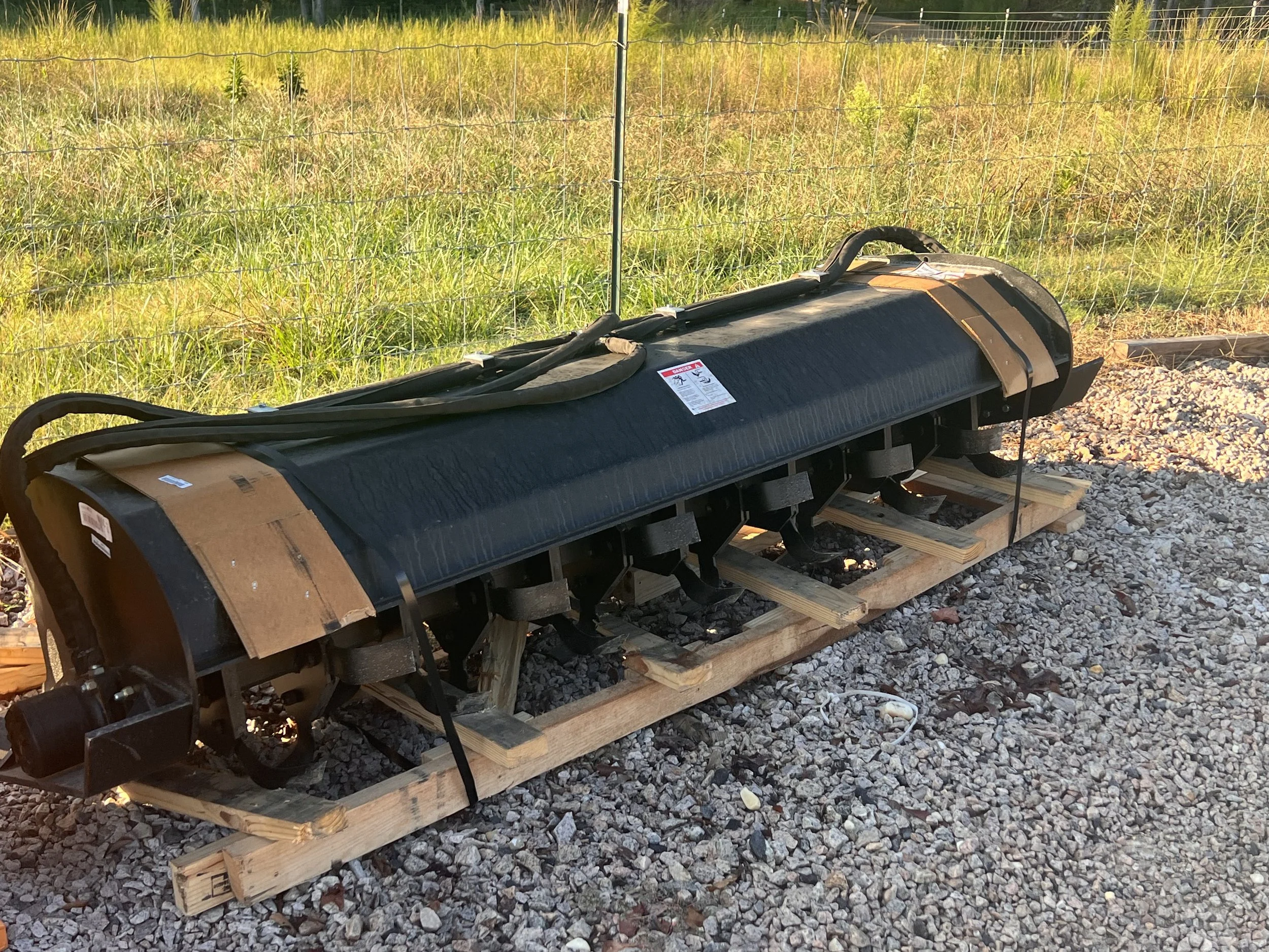 Jenkins Iron Heavy Duty Skidsteer Tiller, for sale by Blue Best Equipment Sales, Richburg, SC.