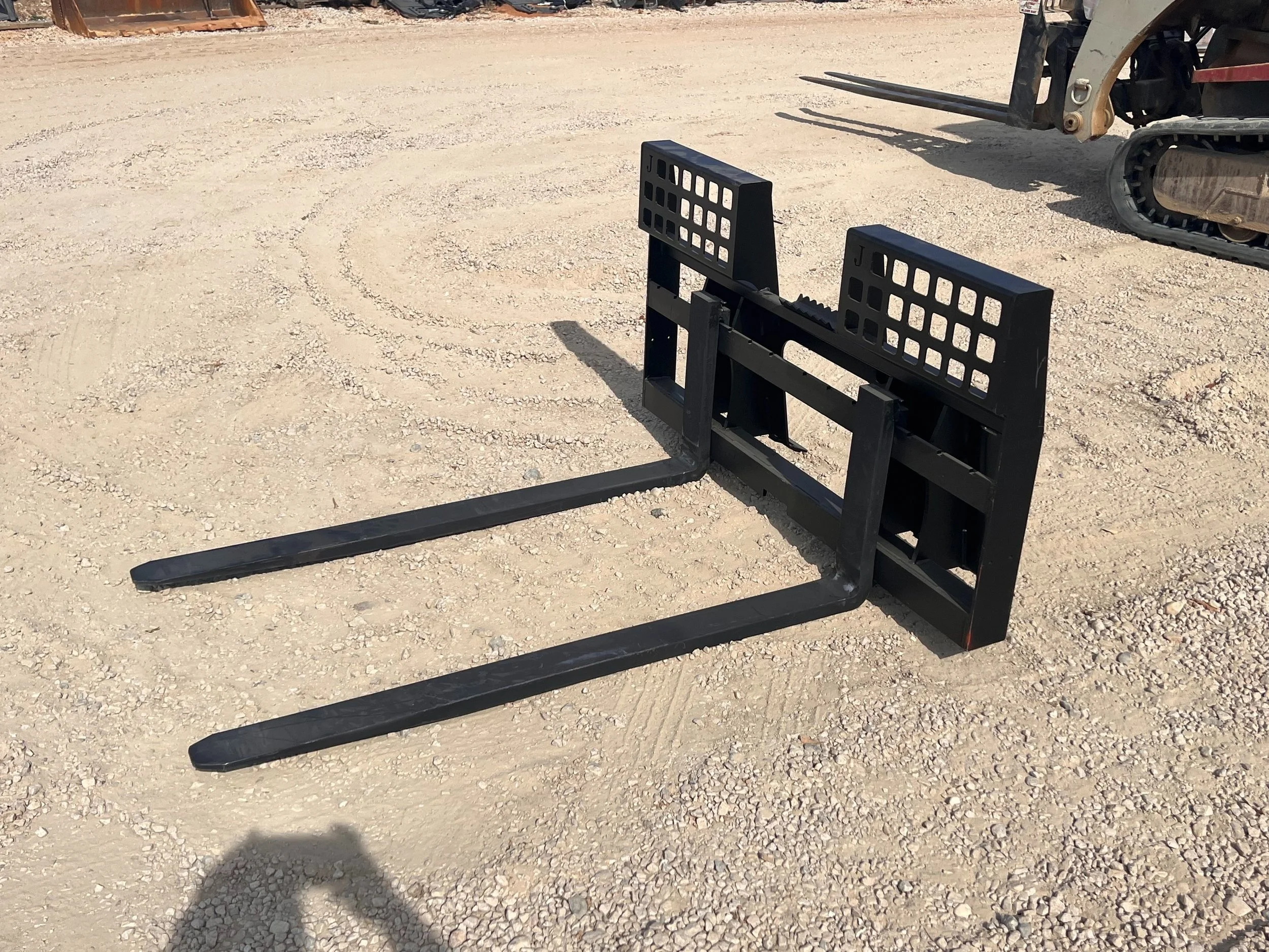 For sale: Heavy Duty 60" 5500LB Pallet Forks, made by Jenkins Iron, offered by Blue best Equipment sales, Richburg, SC.