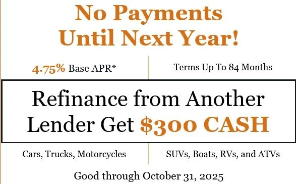 Don't miss out on One Big Exciting Month Of Car And Truck Savings! These rates are available for a short time only, so now's the purr-fect time to lock in a great deal on your new or used vehicle!! Apply online today at www.libertyonecu.com