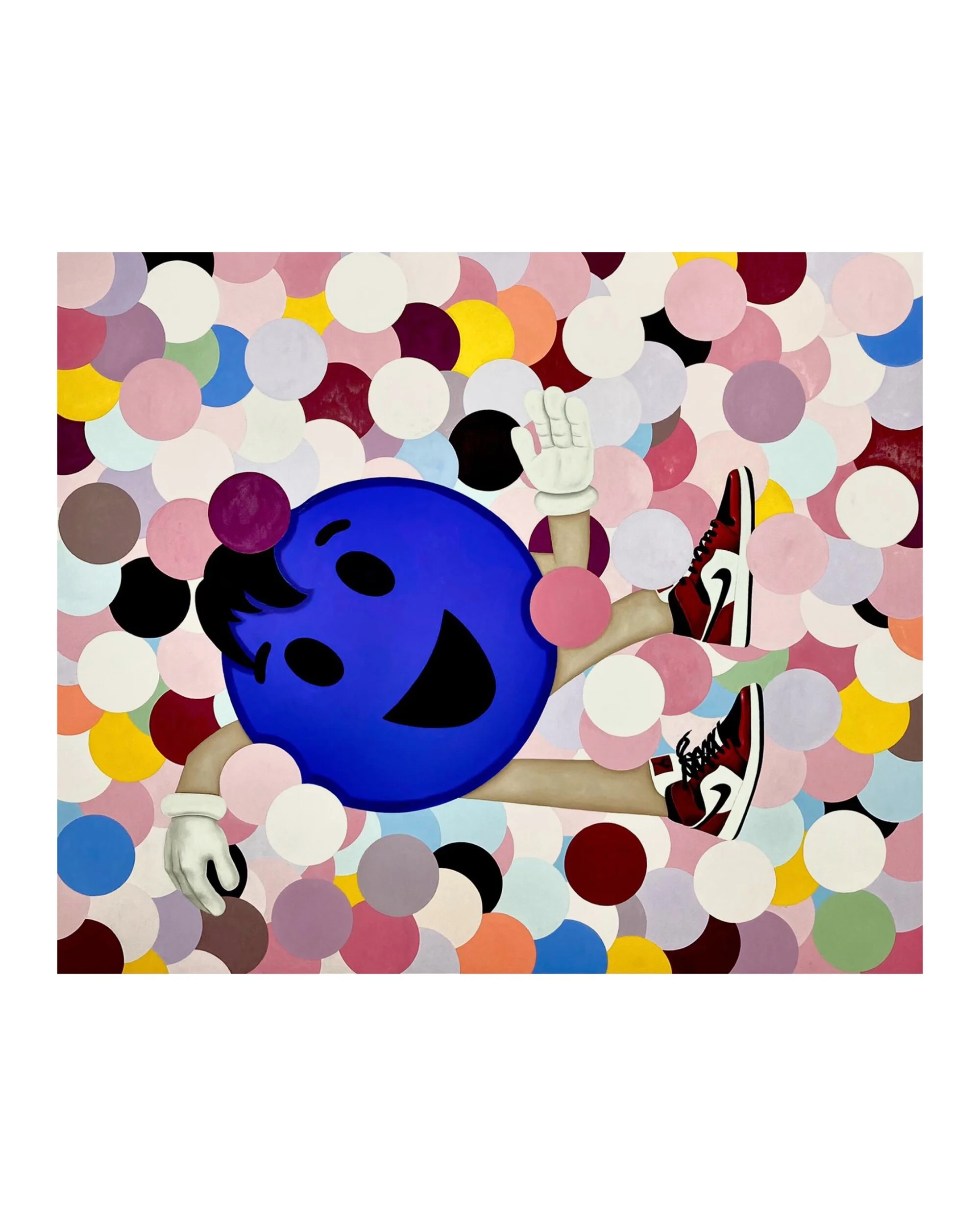 “Welcome to the Ball Pen” - oil on canvas - 60" x 72"