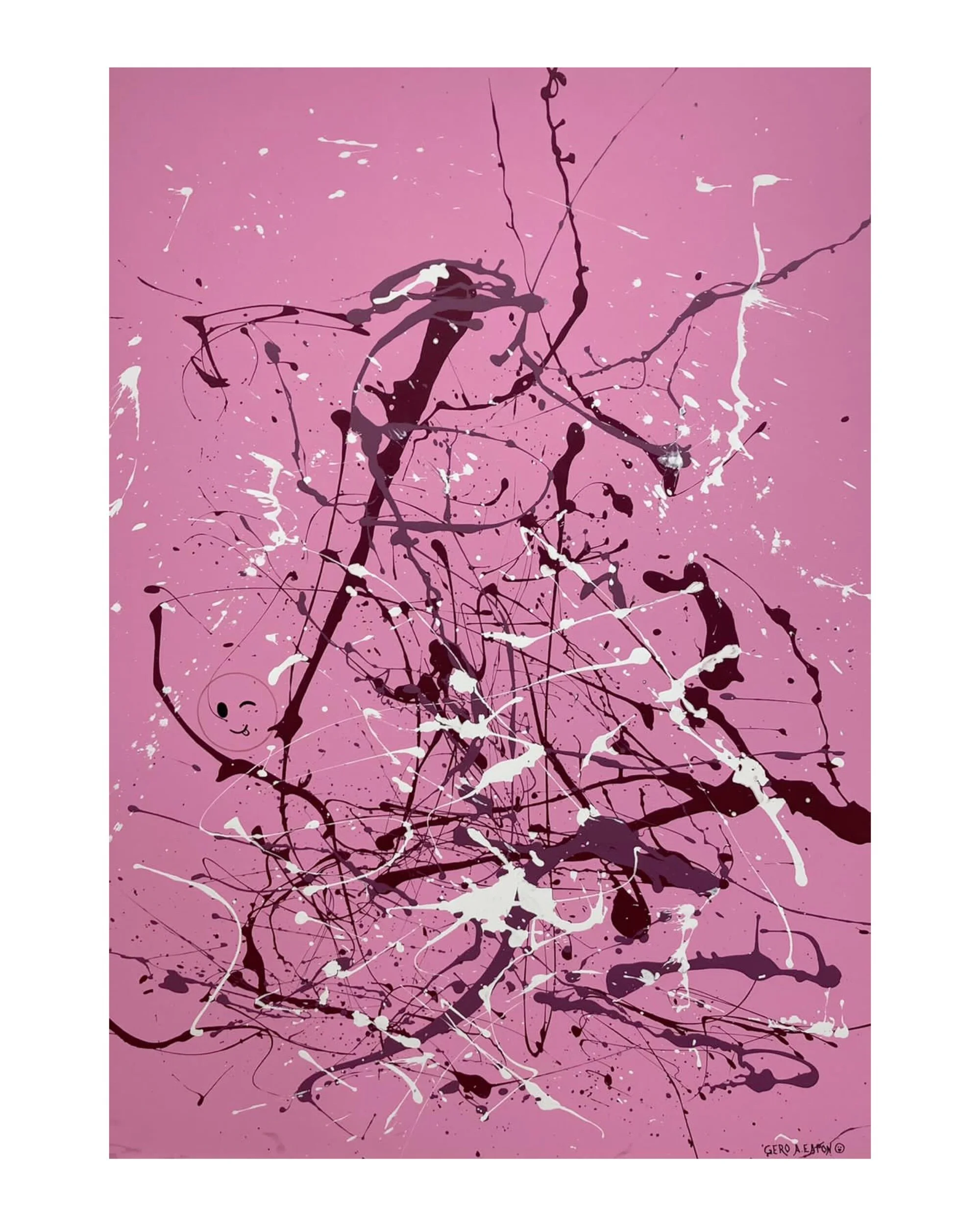 “Untitled #21” - Acrylic on wood - 48”x36”

