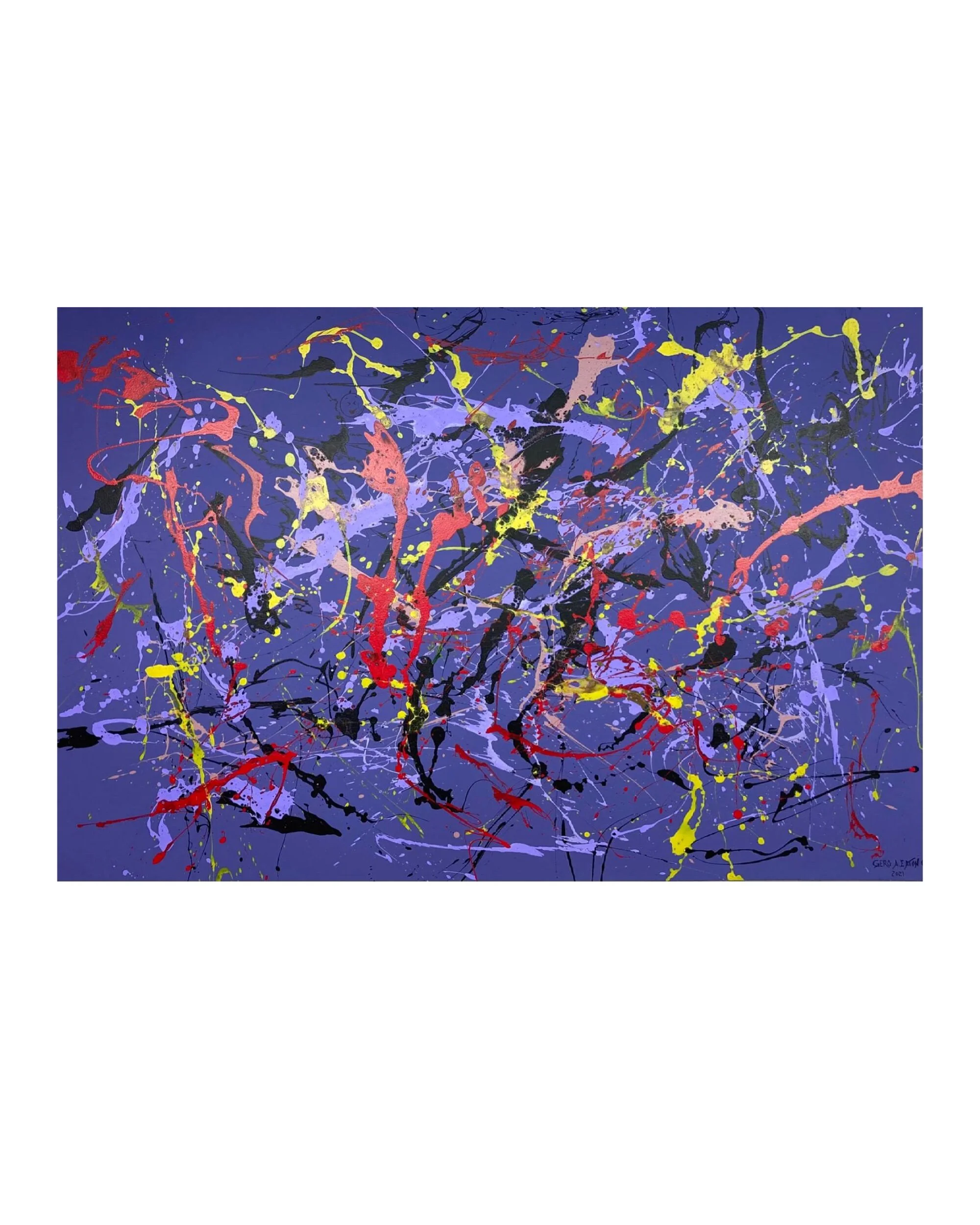 “Untitled #32” - Acrylic on Canvas - 48”x72”