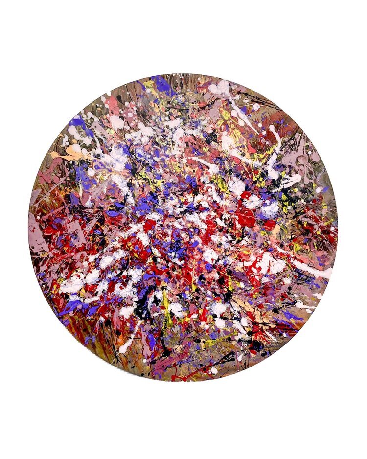 “Garden of Eden” - Acrylic on Wood - 48” diameter
