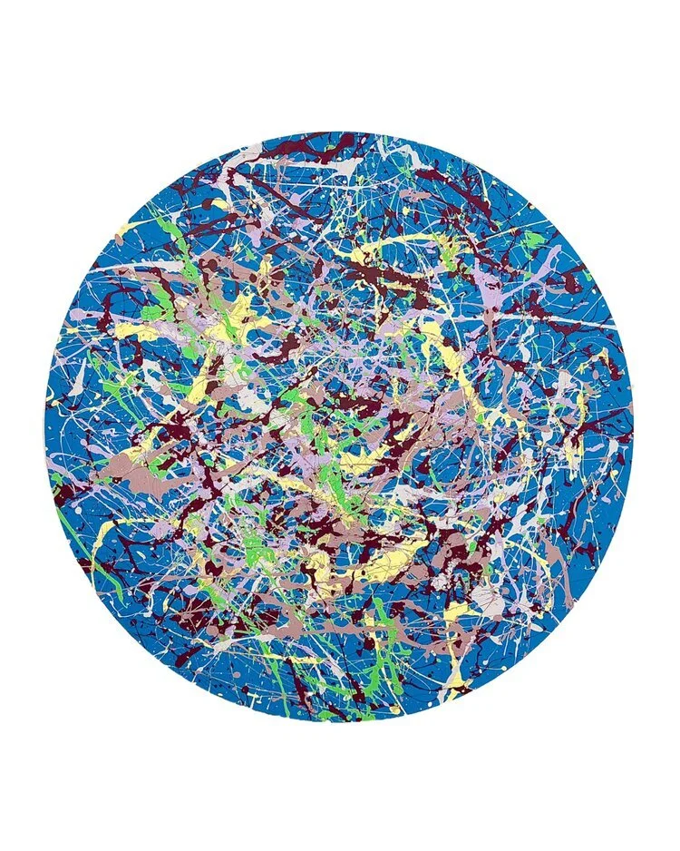 “Spring” - Acrylic on Wood - 48” diameter