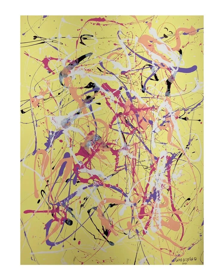 “Untitled #19” - Acrylic on Wood - 48”x36”