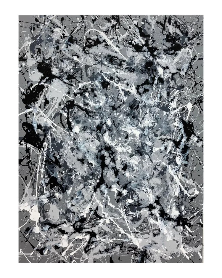 “Untitled #23” - Acrylic on wood - 48”x36”