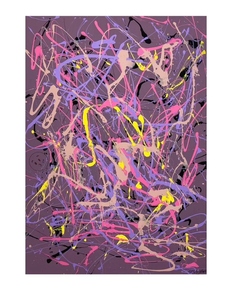 “Untitled #24” - Acrylic on wood - 48”x36”